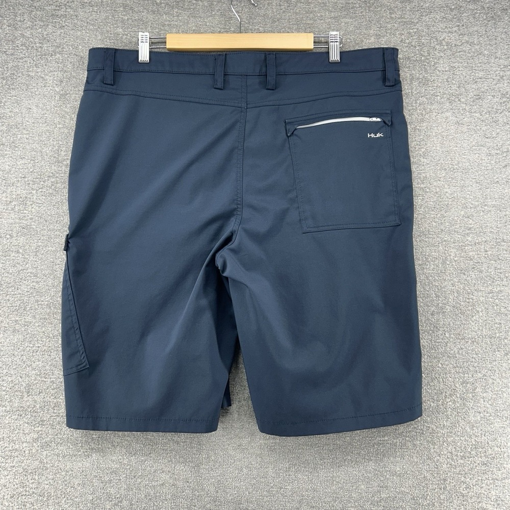 Huk Performance Fishing Board Shorts Men Size 38 Blue Boating Summer - Picture 2 of 9